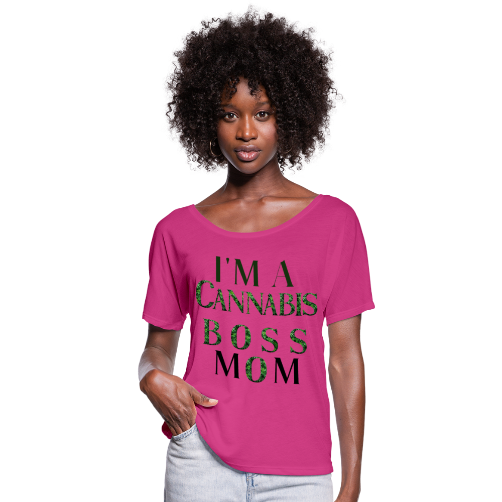 Women’s Flowy T-Shirt - dark pink
