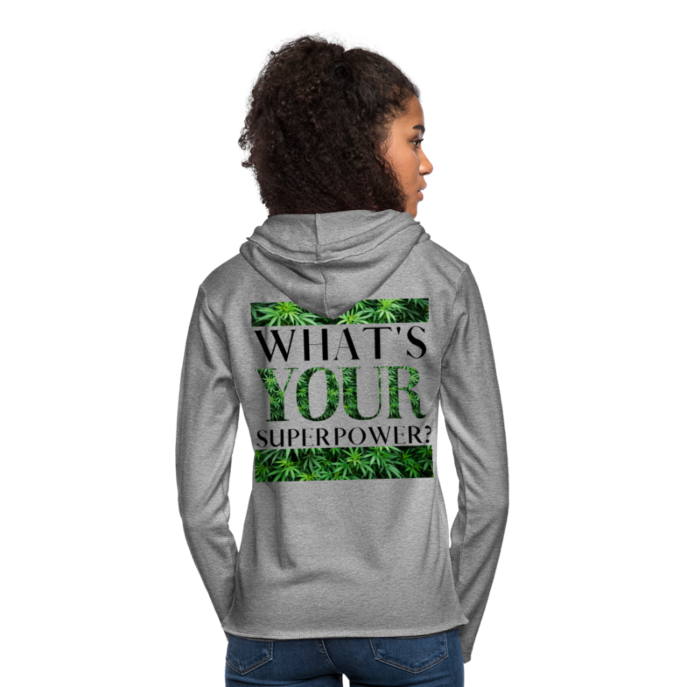 Unisex Lightweight Terry Hoodie - heather gray