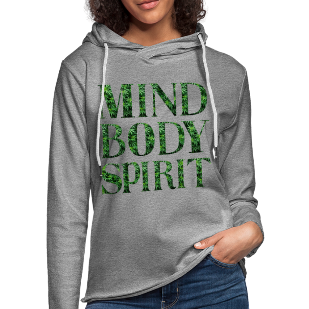 Unisex Lightweight Terry Hoodie - heather gray