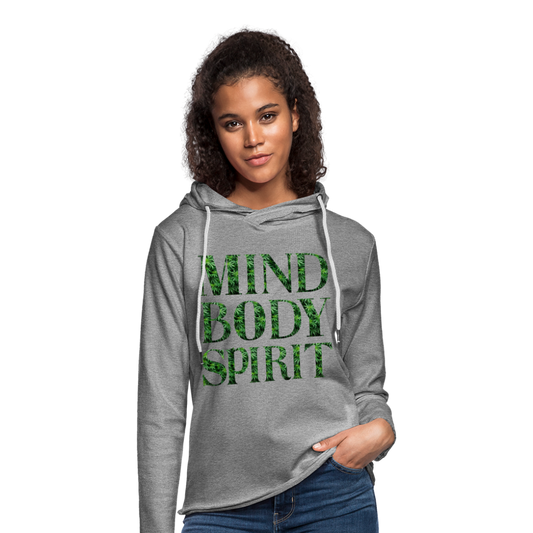 Unisex Lightweight Terry Hoodie - heather gray
