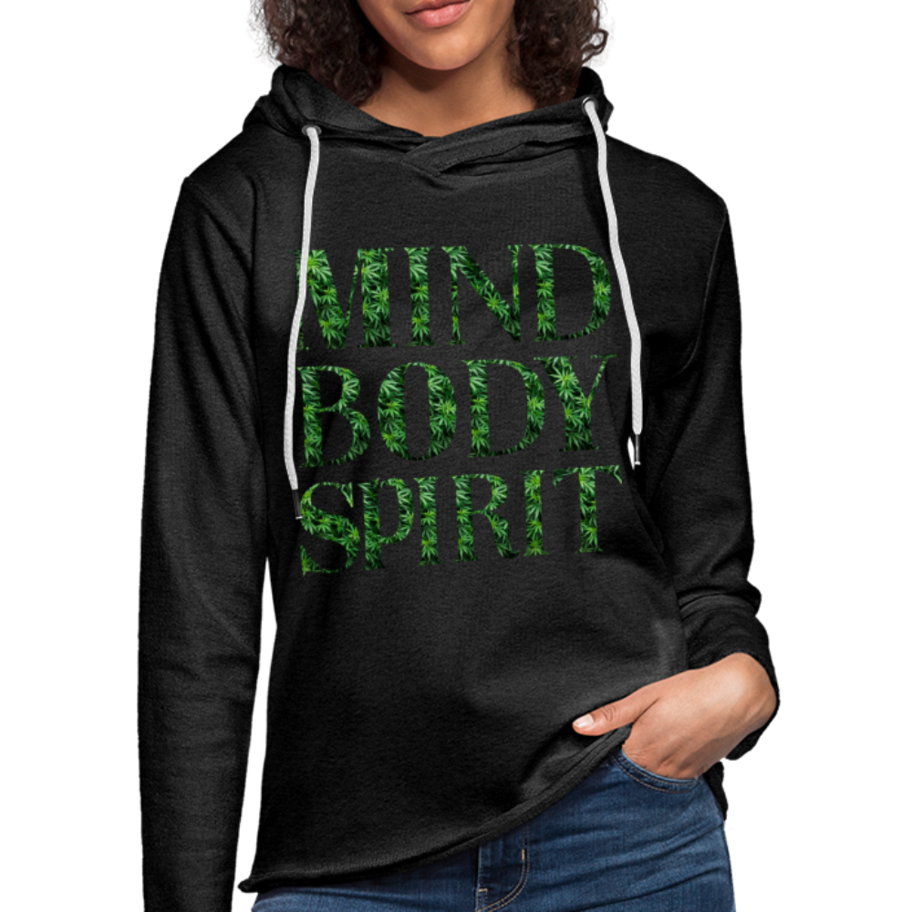 Unisex Lightweight Terry Hoodie - charcoal gray
