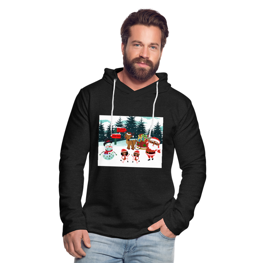 Unisex Lightweight Terry Hoodie - charcoal gray
