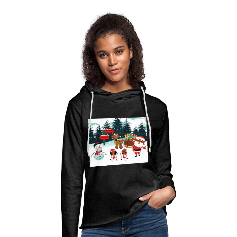 Unisex Lightweight Terry Hoodie - charcoal gray