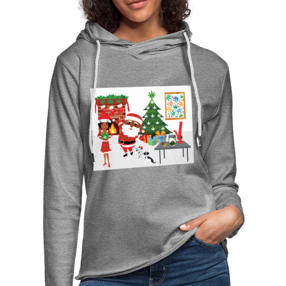 Unisex Lightweight Terry Hoodie - heather gray
