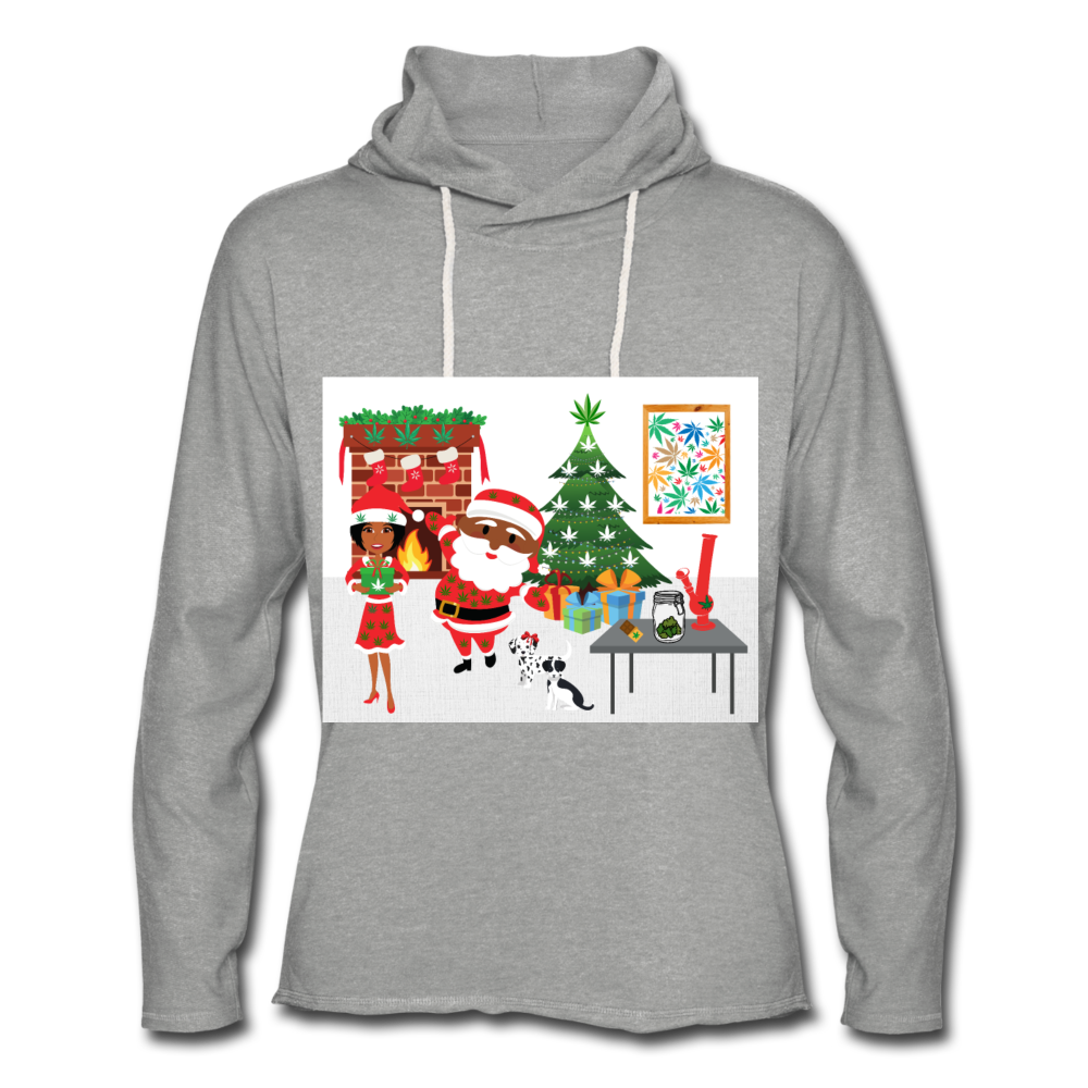 Unisex Lightweight Terry Hoodie - heather gray