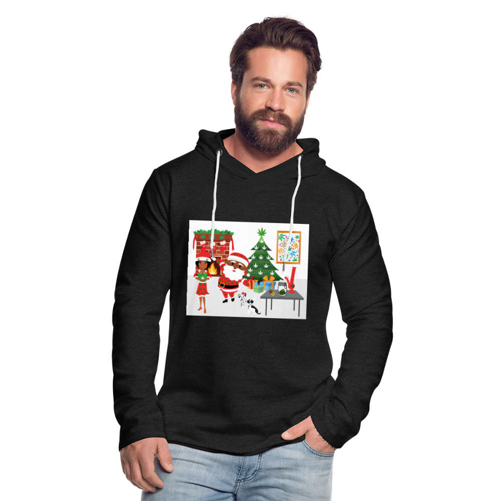 Unisex Lightweight Terry Hoodie - charcoal gray
