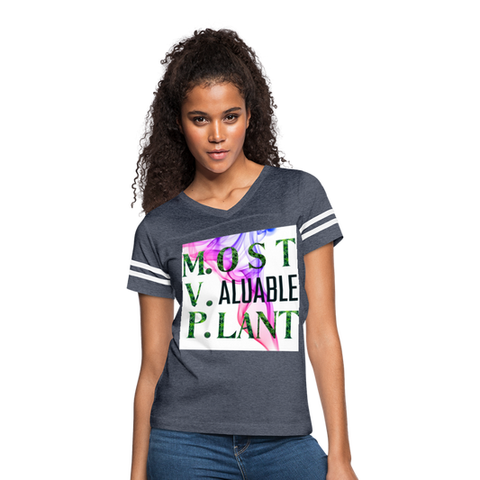 Women’s Vintage Sport T-Shirt - vintage navy/white