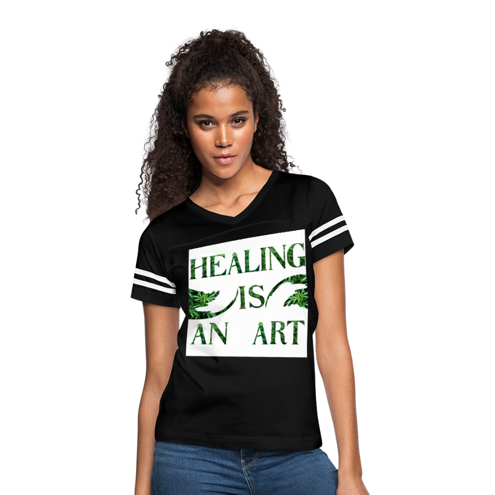 Women’s Vintage Sport T-Shirt - black/white