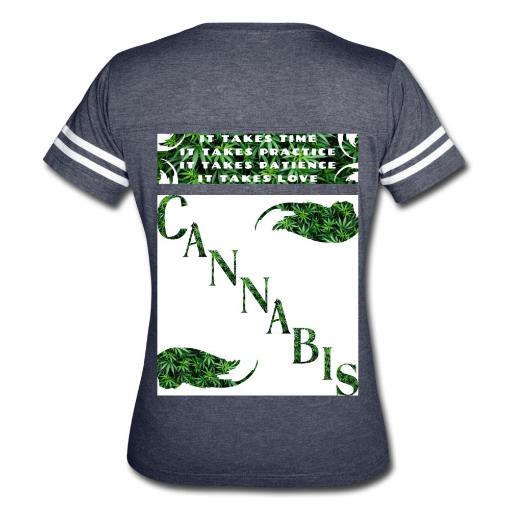 Women’s Vintage Sport T-Shirt - vintage navy/white