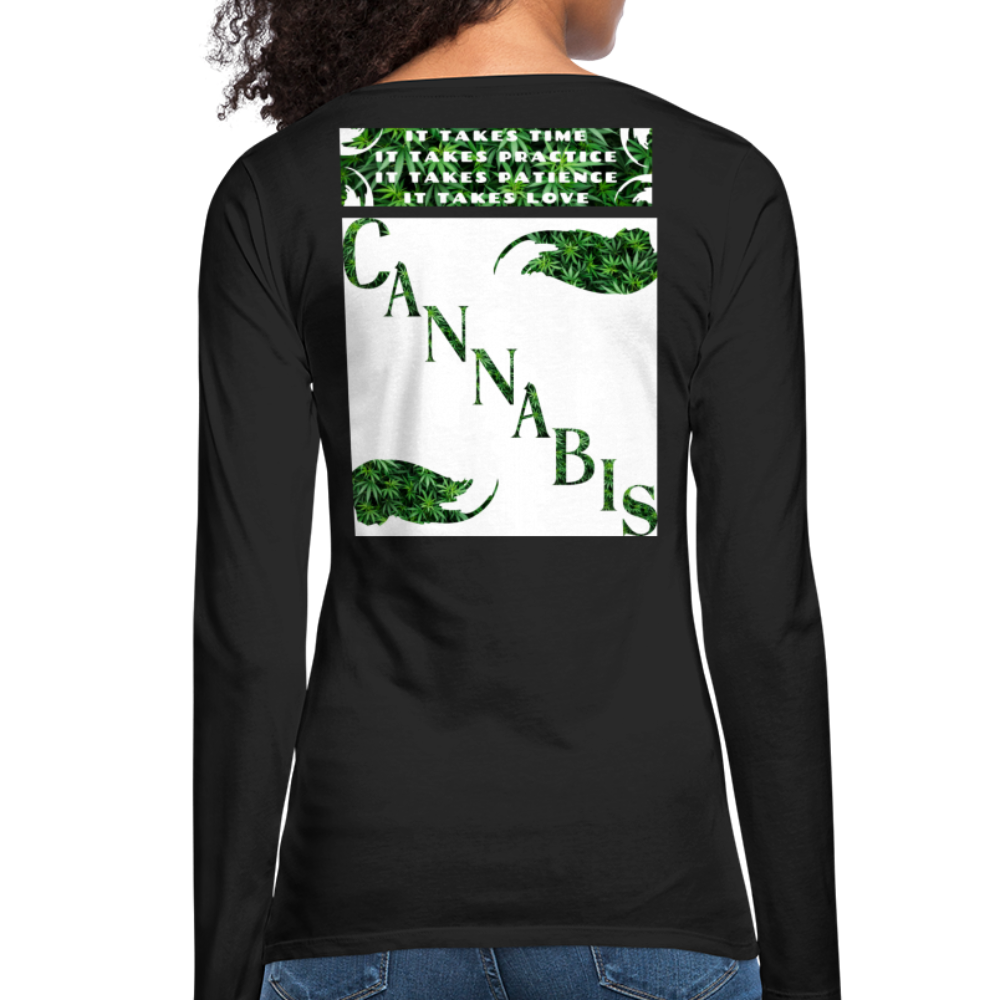 Healing Is An Art Ladies Premium Long Sleeve T-Shirt - black