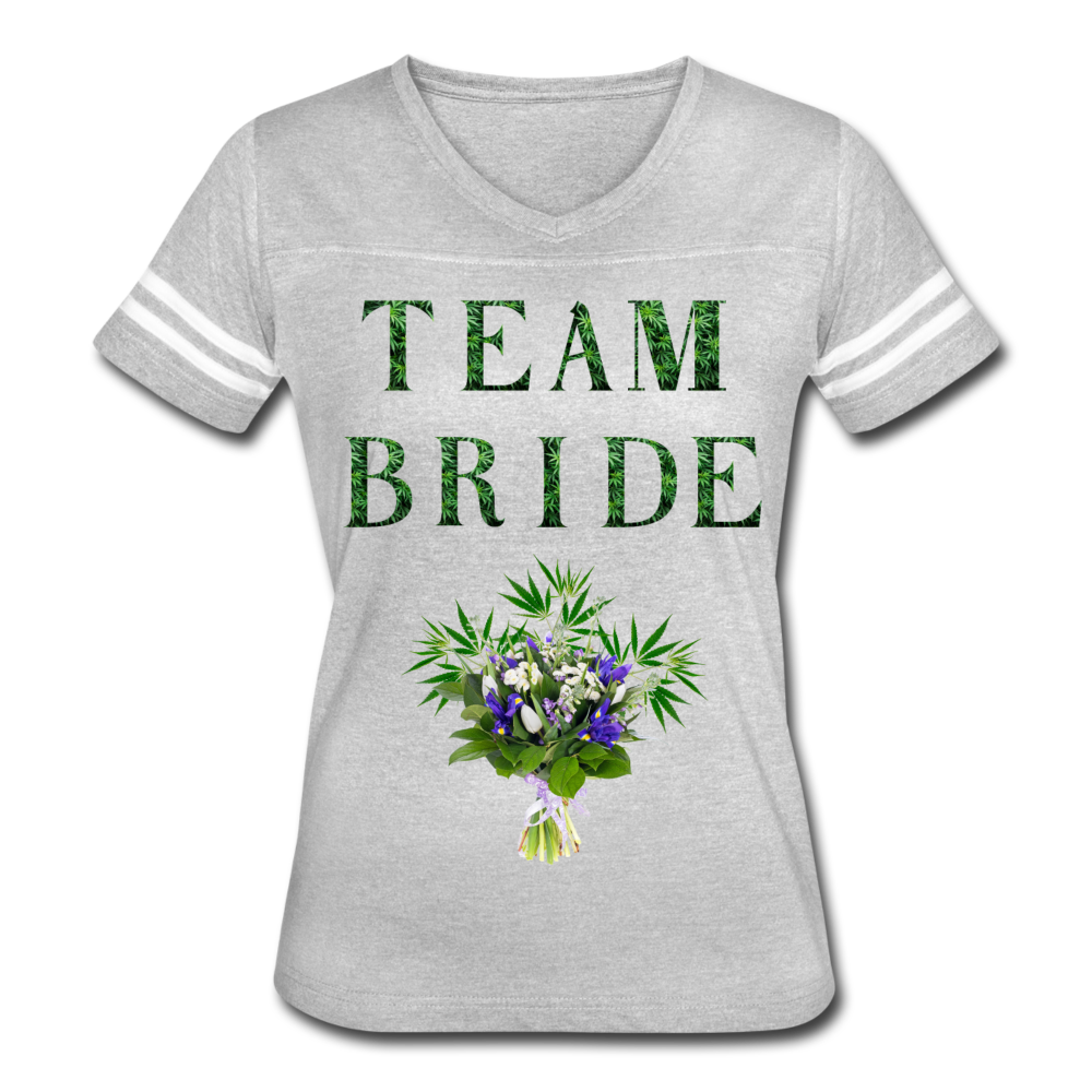 Women’s Vintage Sport T-Shirt - heather gray/white