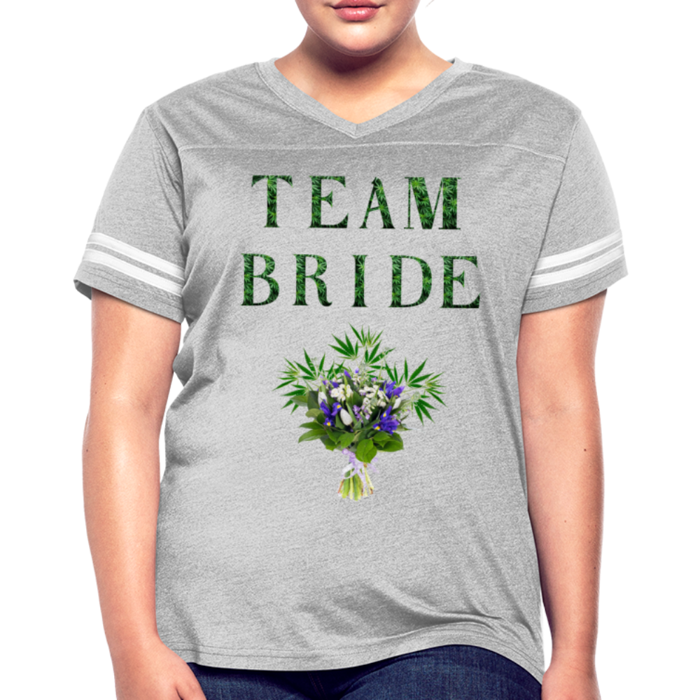 Women’s Vintage Sport T-Shirt - heather gray/white