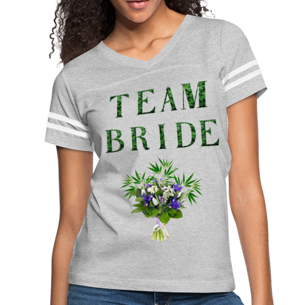 Women’s Vintage Sport T-Shirt - heather gray/white