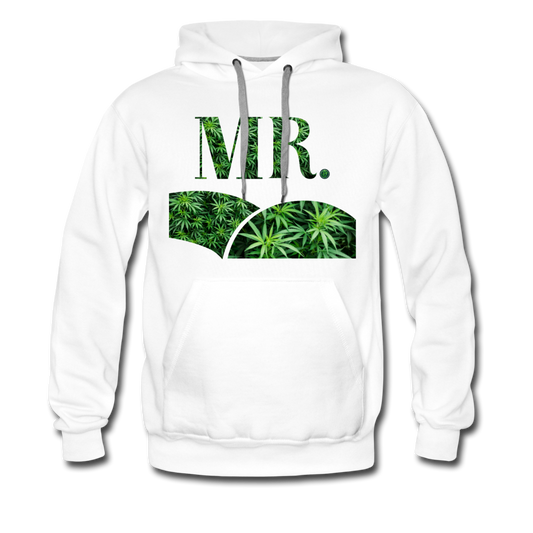 Mr. Cannabis Premium Hoodie - white