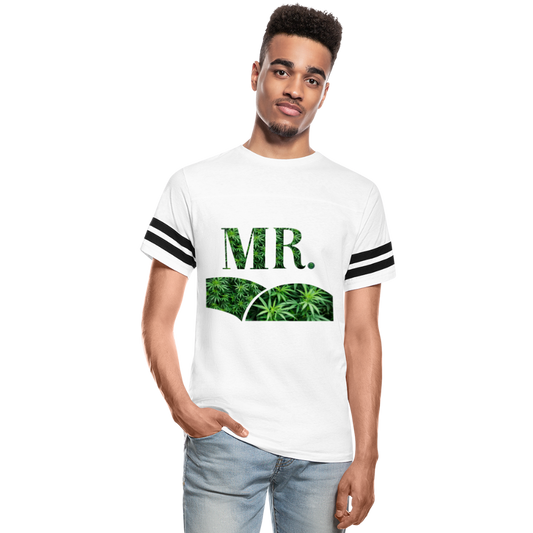 Mr. Cannabis Vintage Sport T-Shirt - white/black