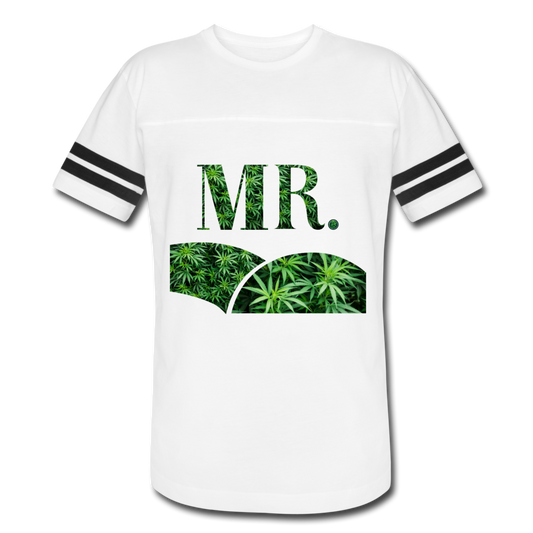 Mr. Cannabis Vintage Sport T-Shirt - white/black