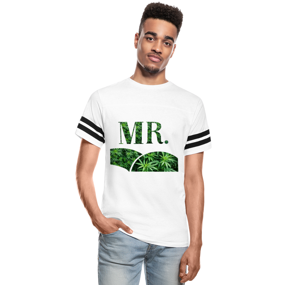 Mr. Cannabis Vintage Sport T-Shirt - white/black