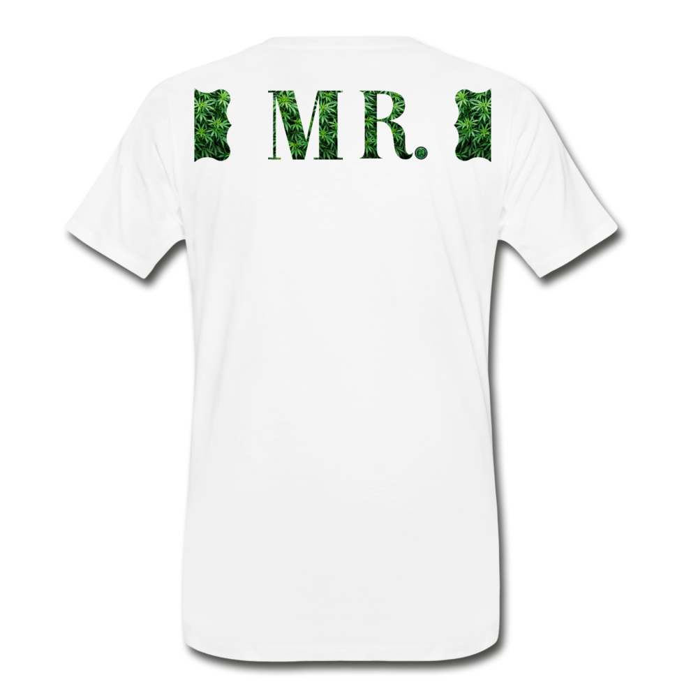 Mr. Cannabis Men's Premium T-Shirt - white
