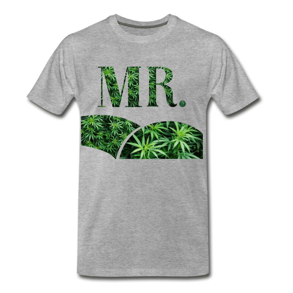 Mr. Cannabis Men's Premium T-Shirt - heather gray