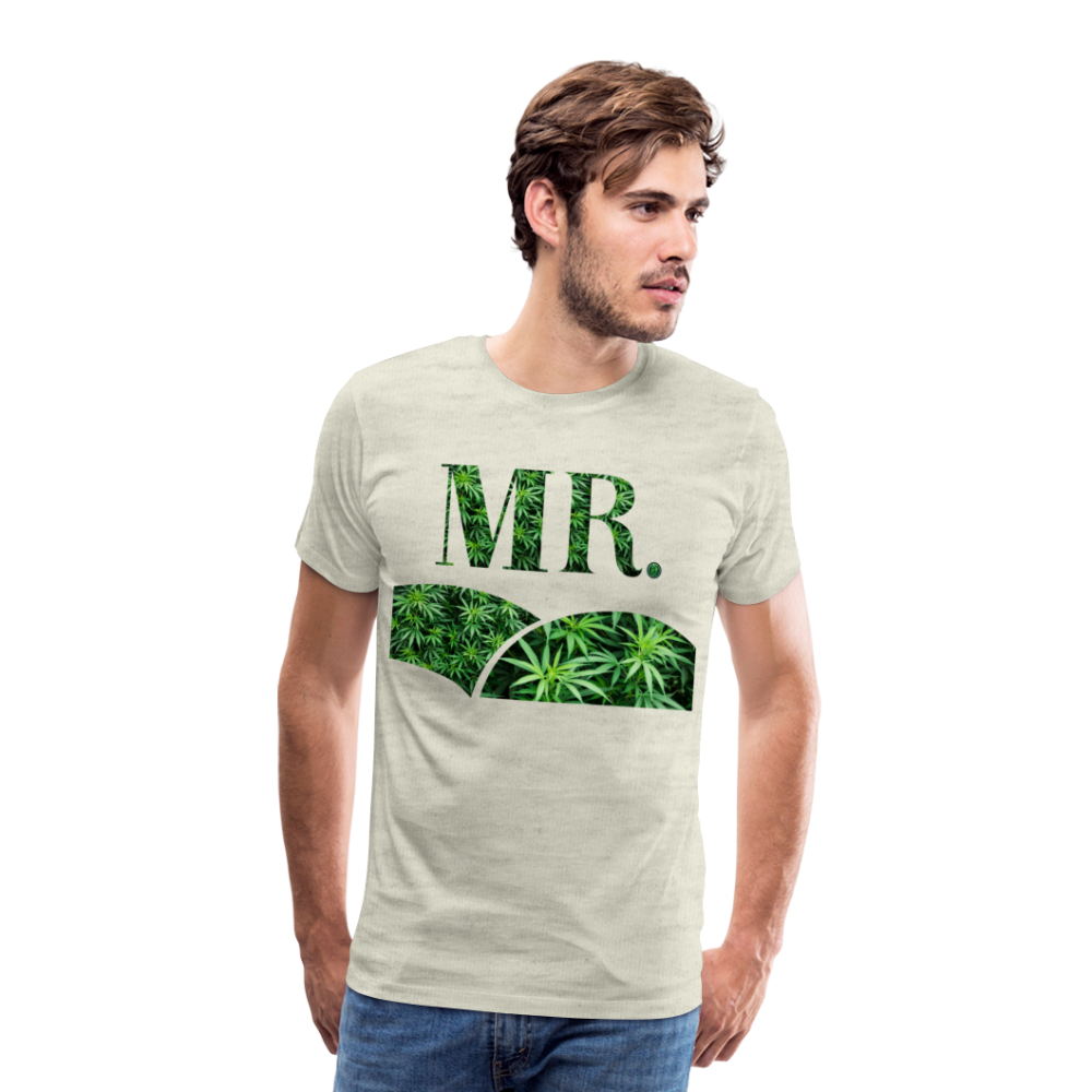 Mr. Cannabis Men's Premium T-Shirt - heather oatmeal