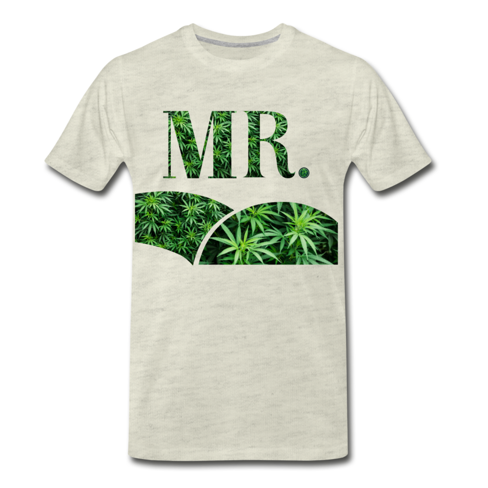Mr. Cannabis Men's Premium T-Shirt - heather oatmeal