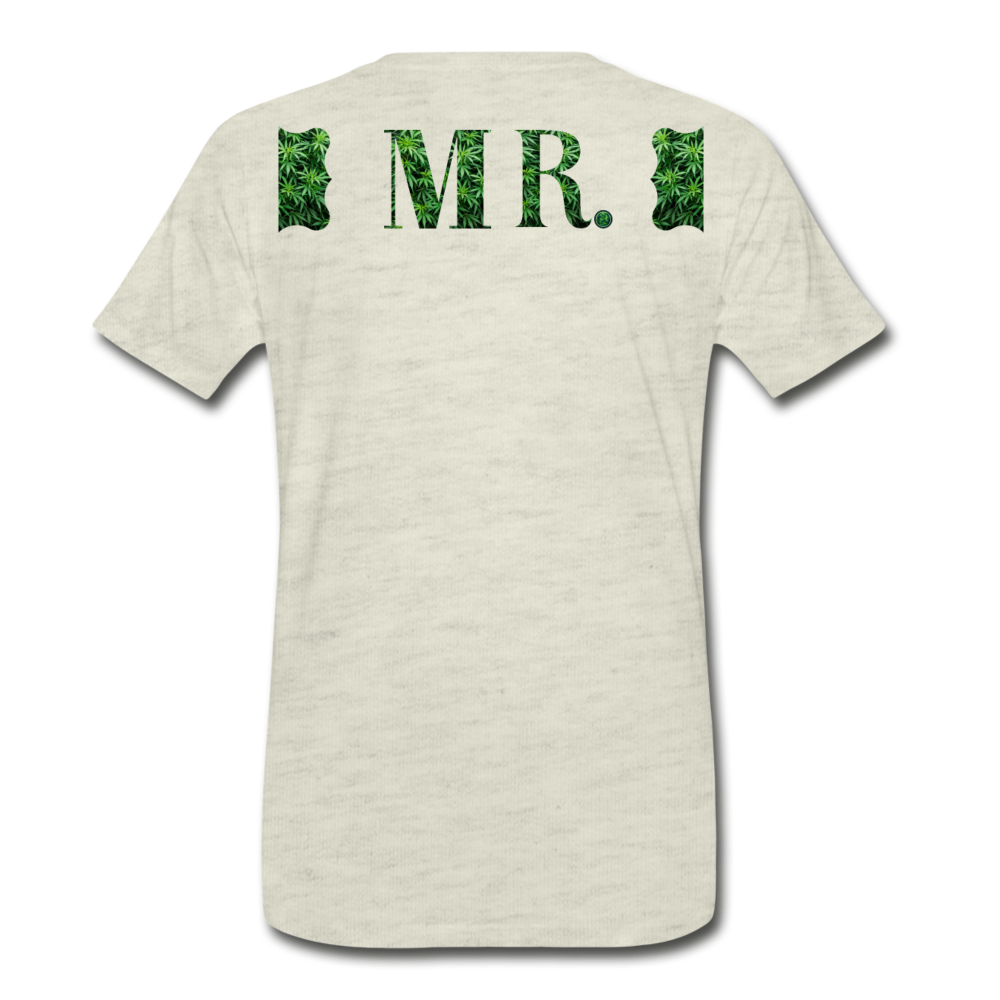 Mr. Cannabis Men's Premium T-Shirt - heather oatmeal