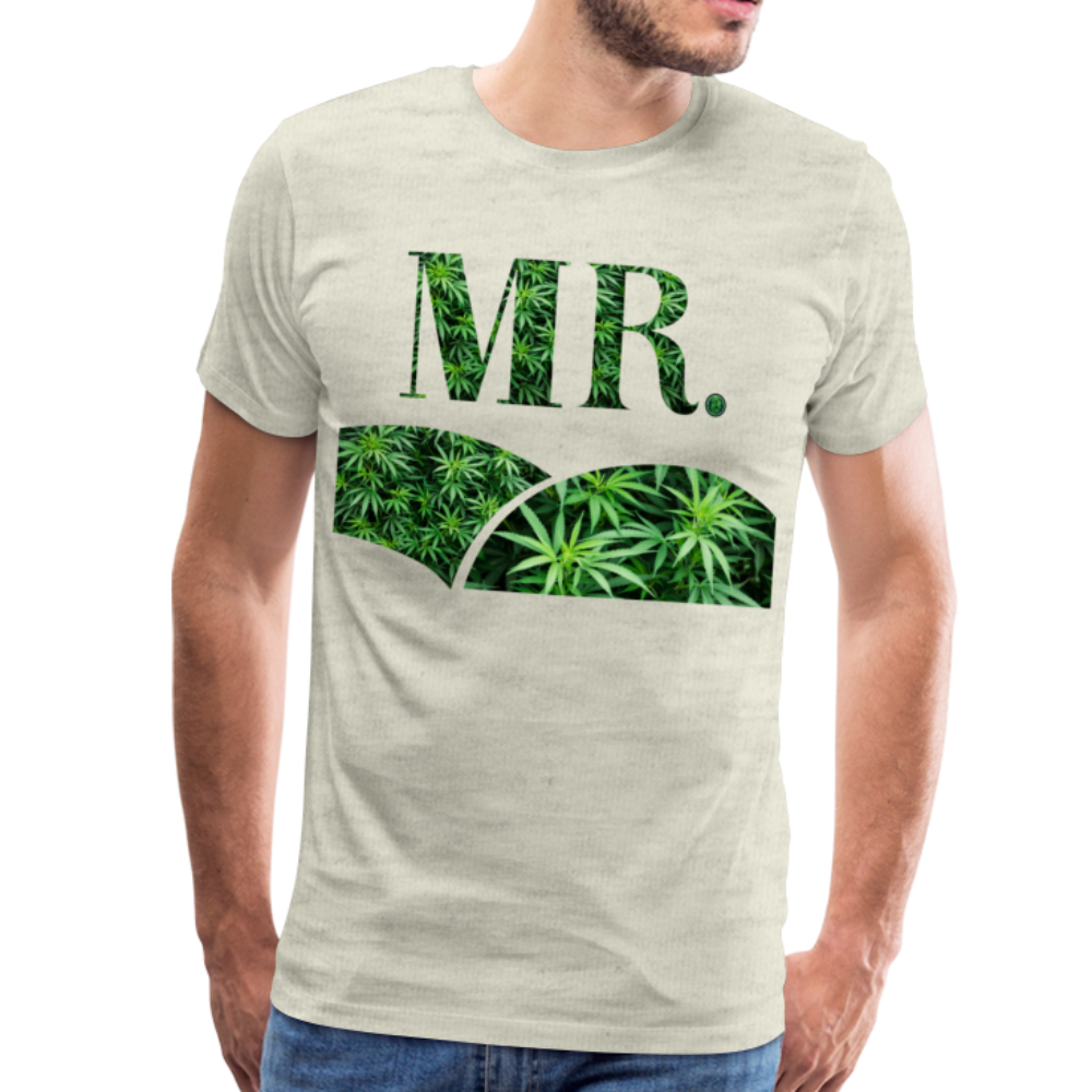 Mr. Cannabis Men's Premium T-Shirt - heather oatmeal