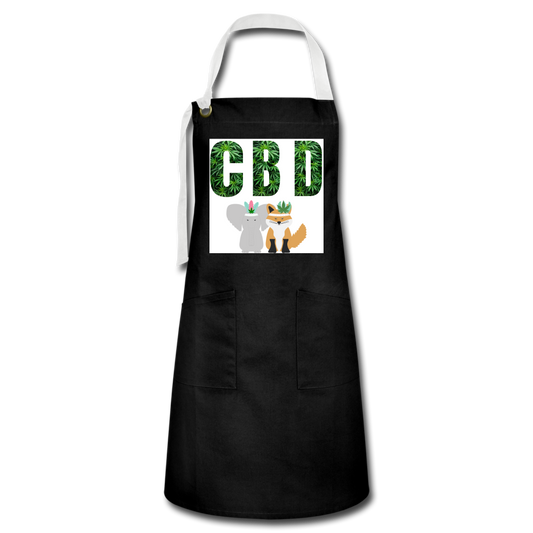 Artisan Apron - black/white