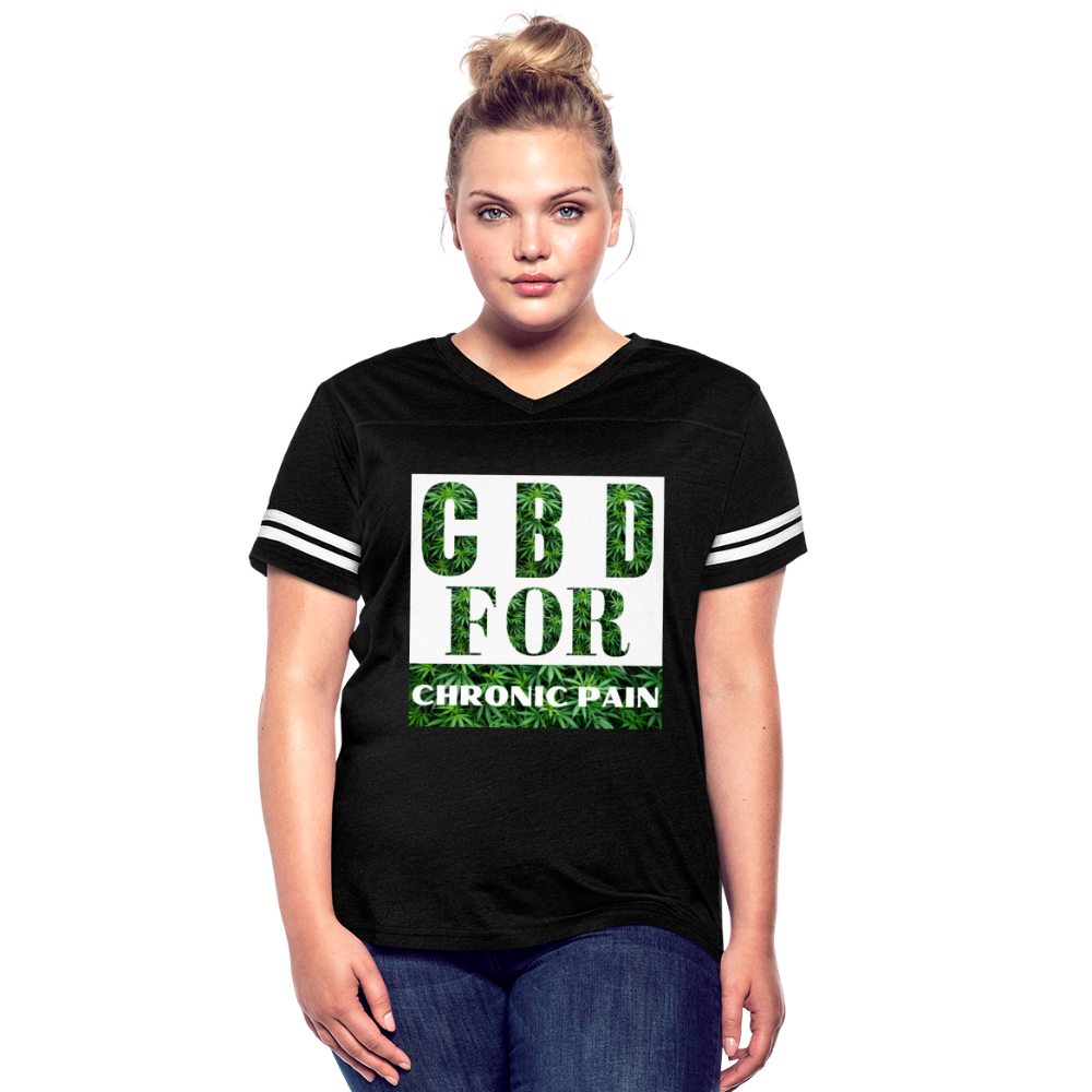 Women’s Vintage Sport T-Shirt - black/white