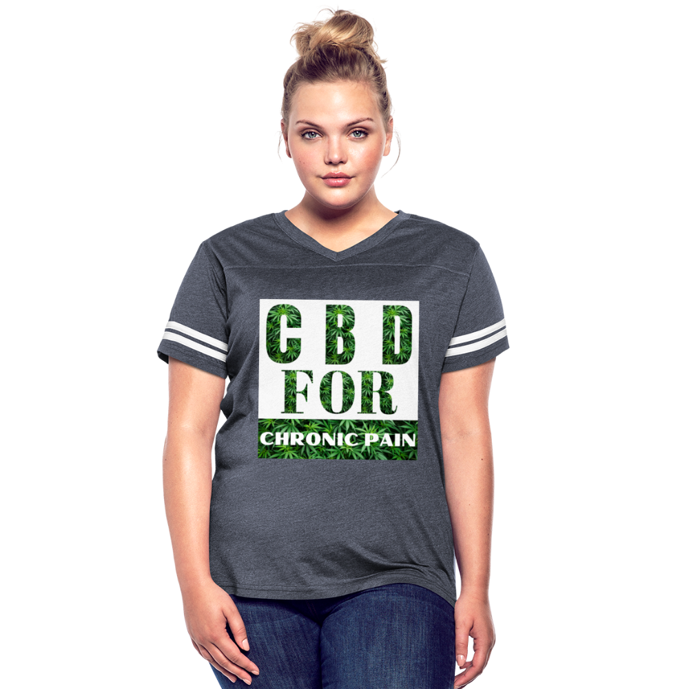 Women’s Vintage Sport T-Shirt - vintage navy/white