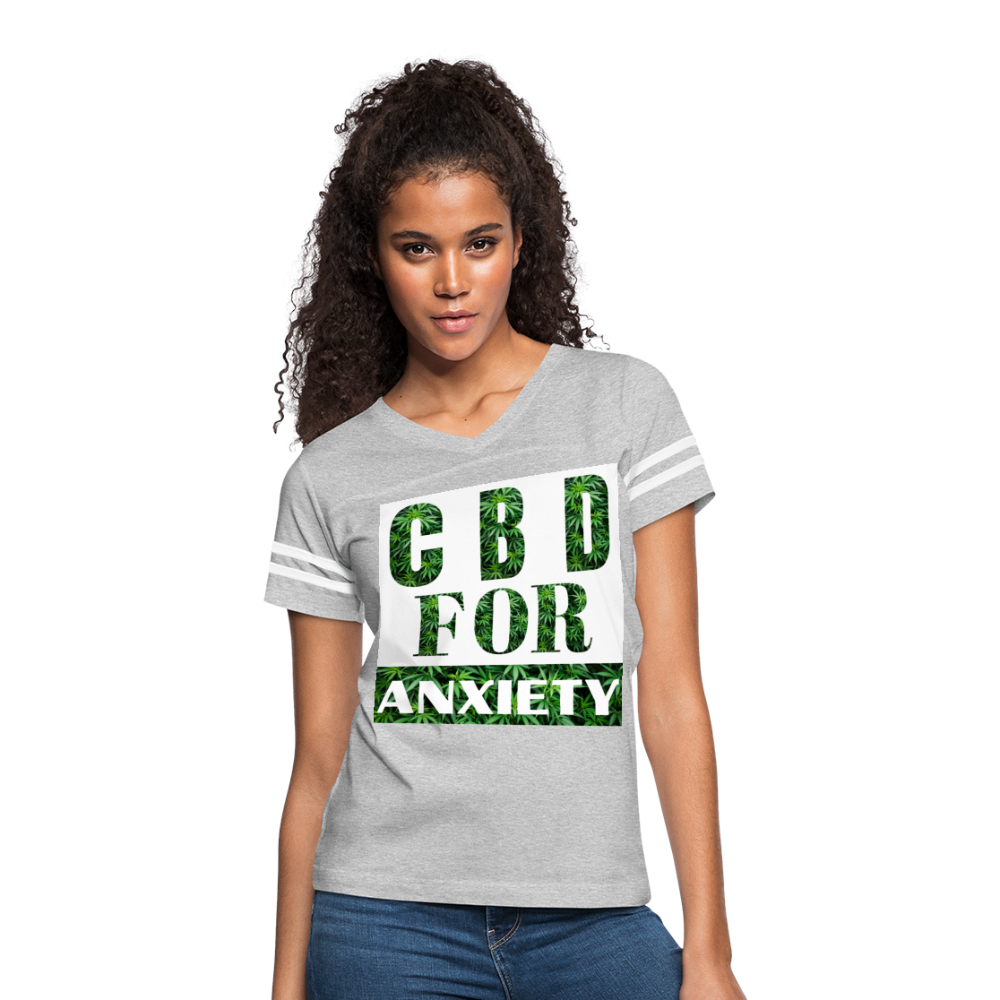 Women’s Vintage Sport T-Shirt - heather gray/white