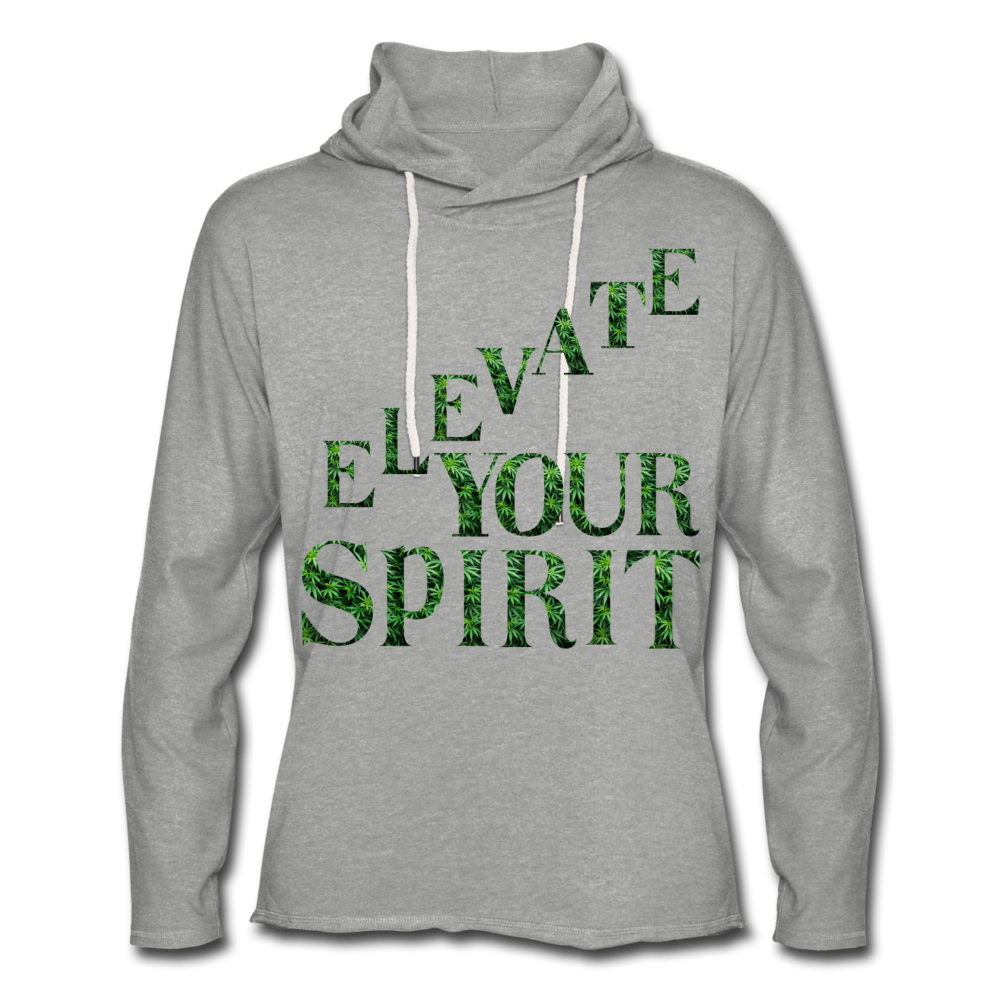 Unisex Lightweight Terry Hoodie - heather gray