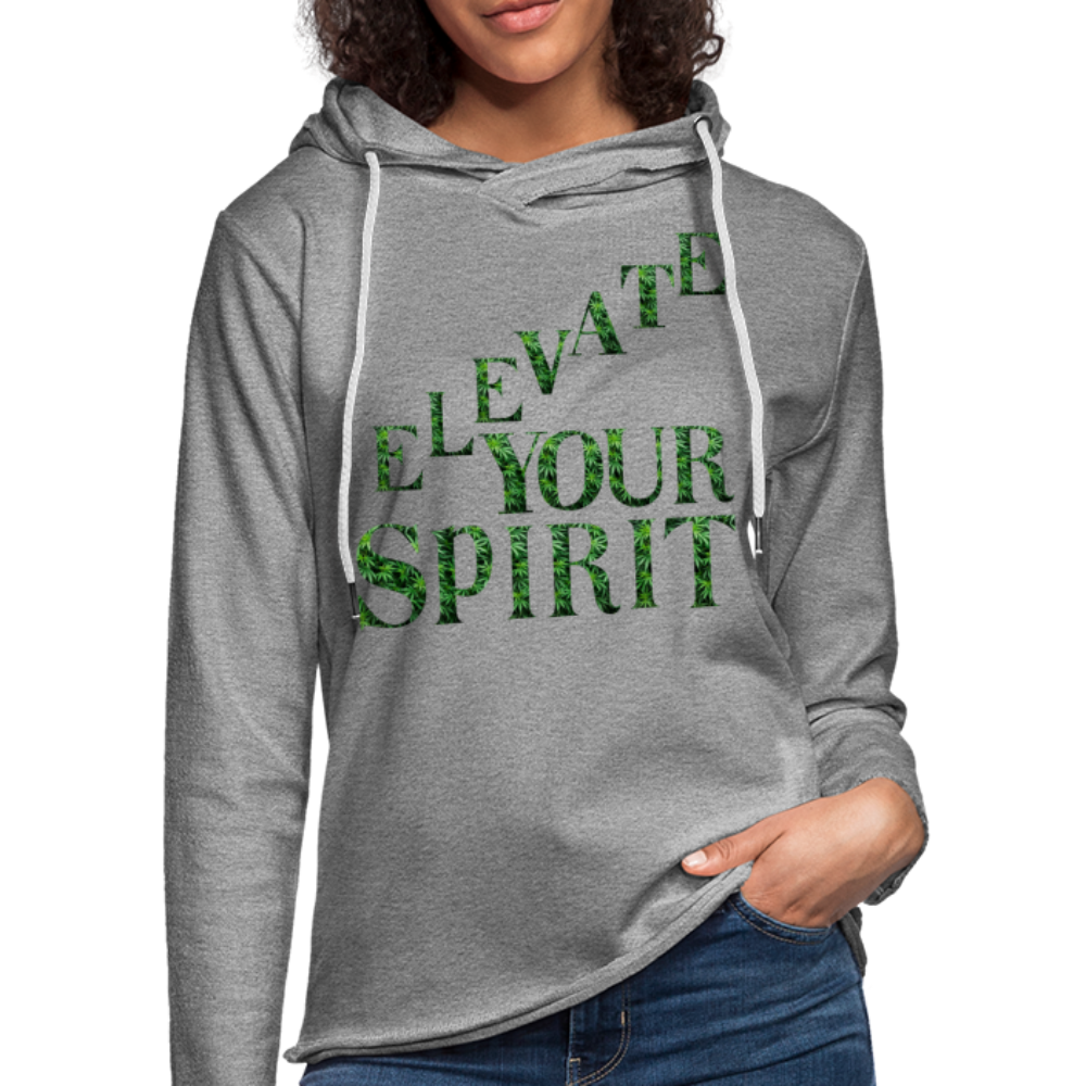 Unisex Lightweight Terry Hoodie - heather gray