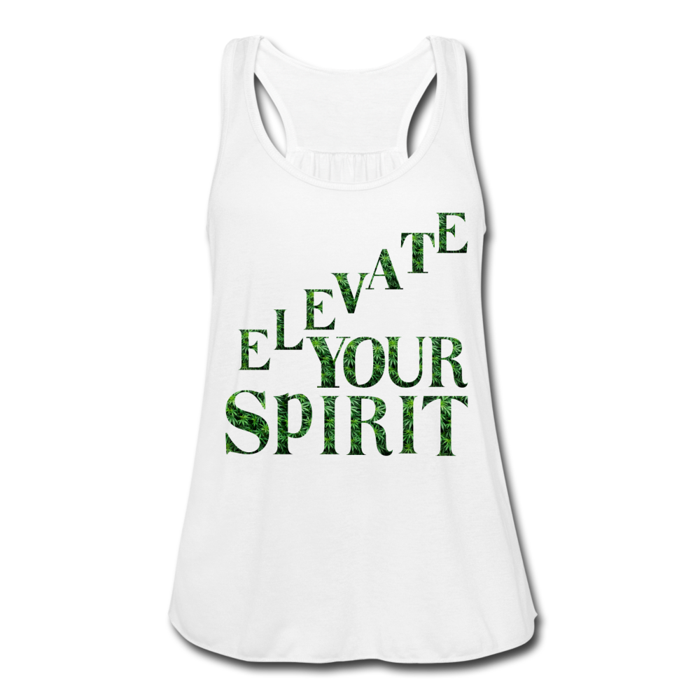 Women's Flowy Tank Top by Bella - white