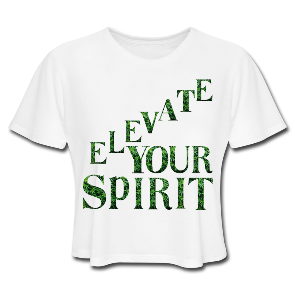 Women's Cropped T-Shirt - white
