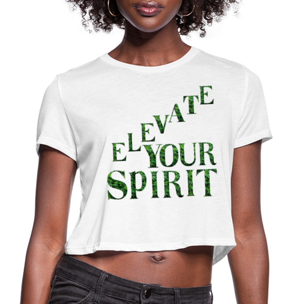 Women's Cropped T-Shirt - white