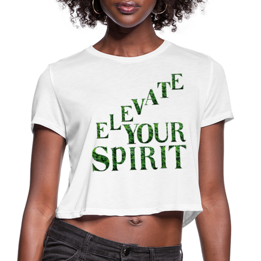 Women's Cropped T-Shirt - white