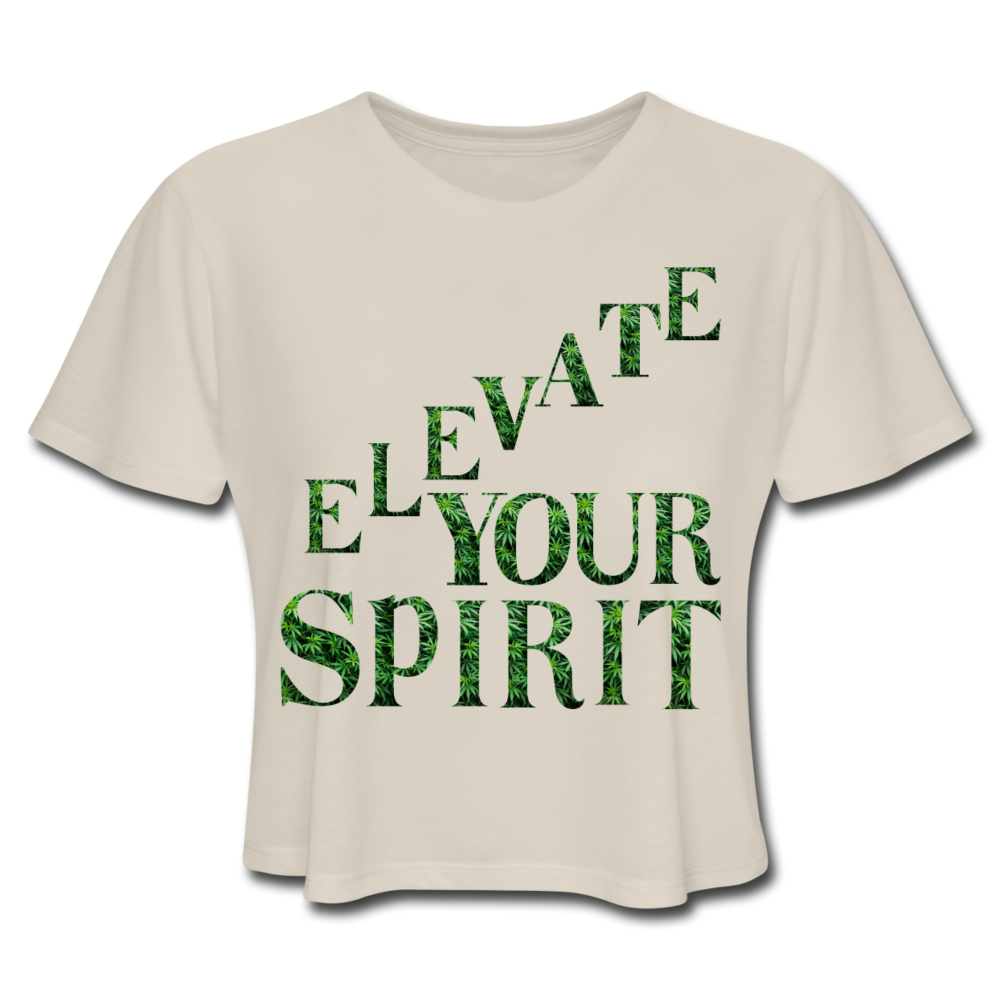 Women's Cropped T-Shirt - dust