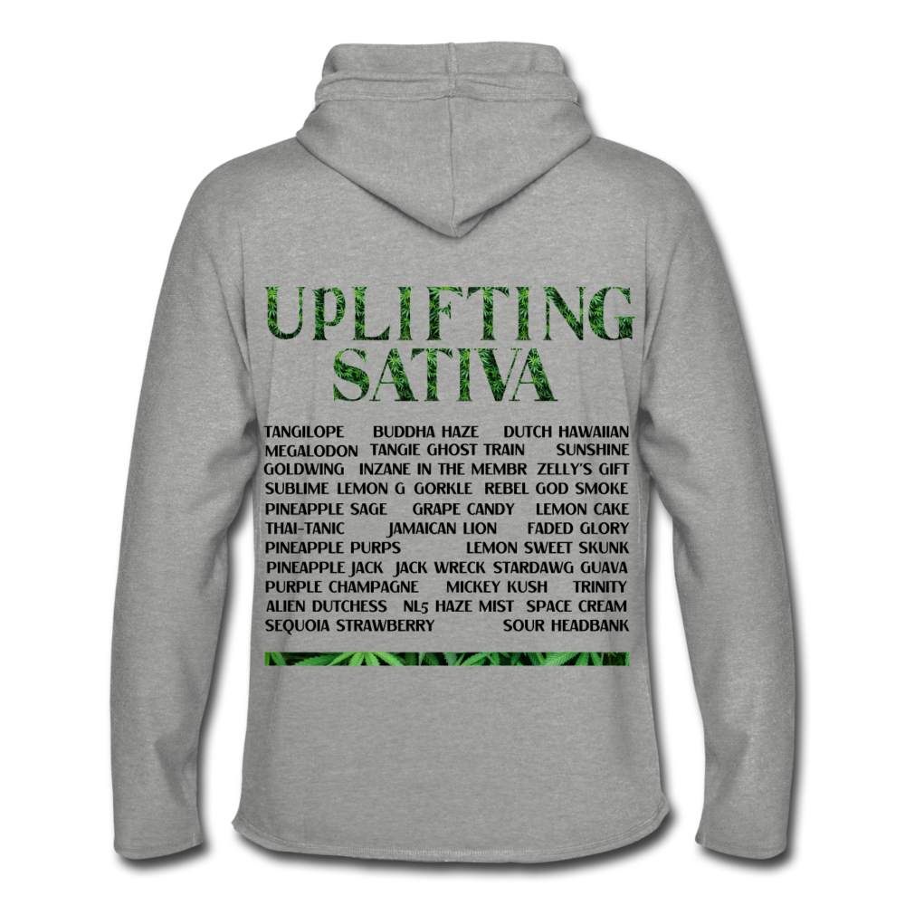 Unisex Lightweight Terry Hoodie - heather gray