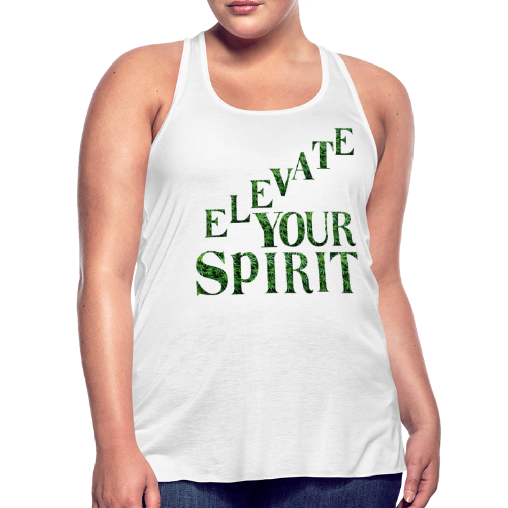 Women's Flowy Tank Top by Bella - white