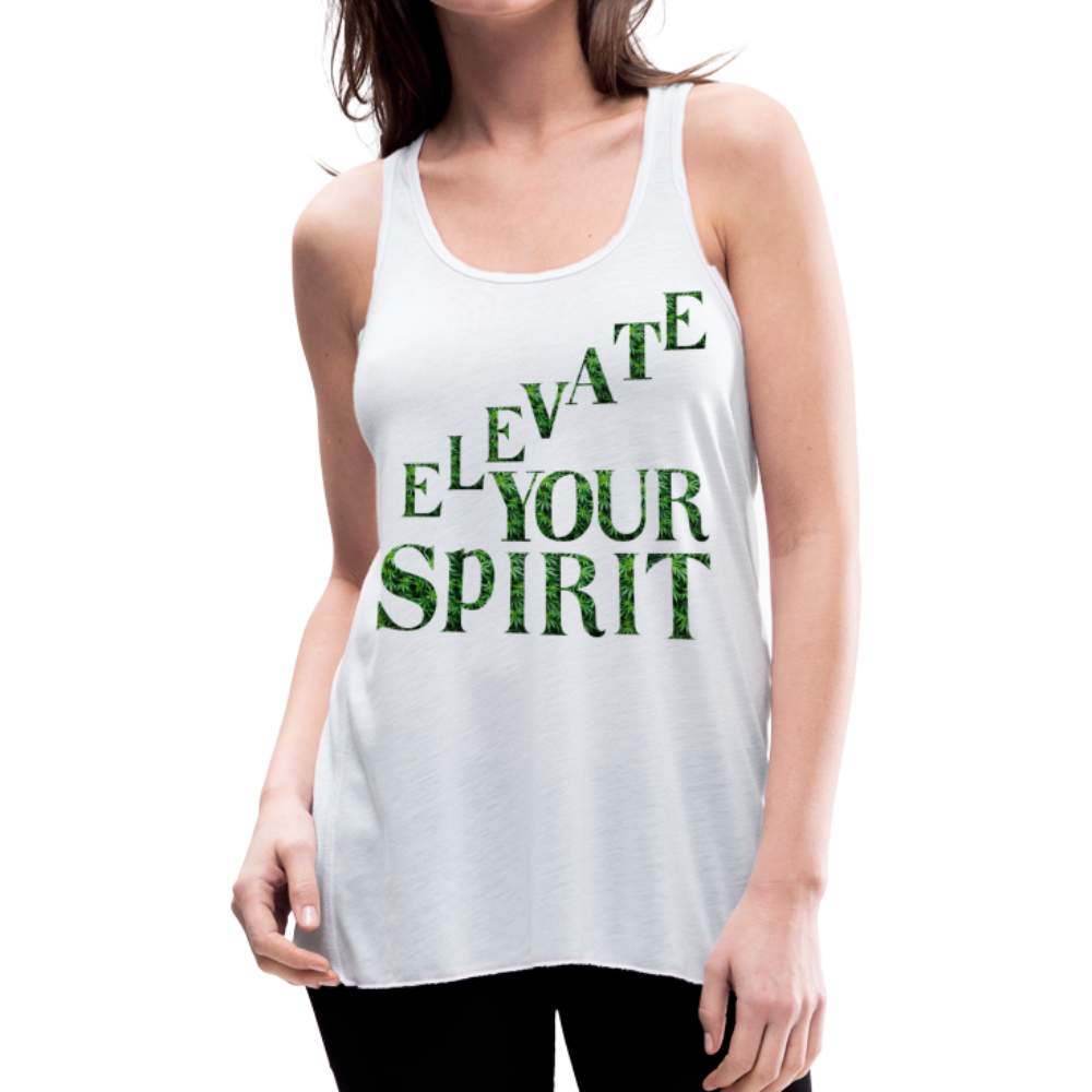 Women's Flowy Tank Top by Bella - white