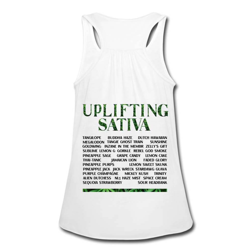 Women's Flowy Tank Top by Bella - white