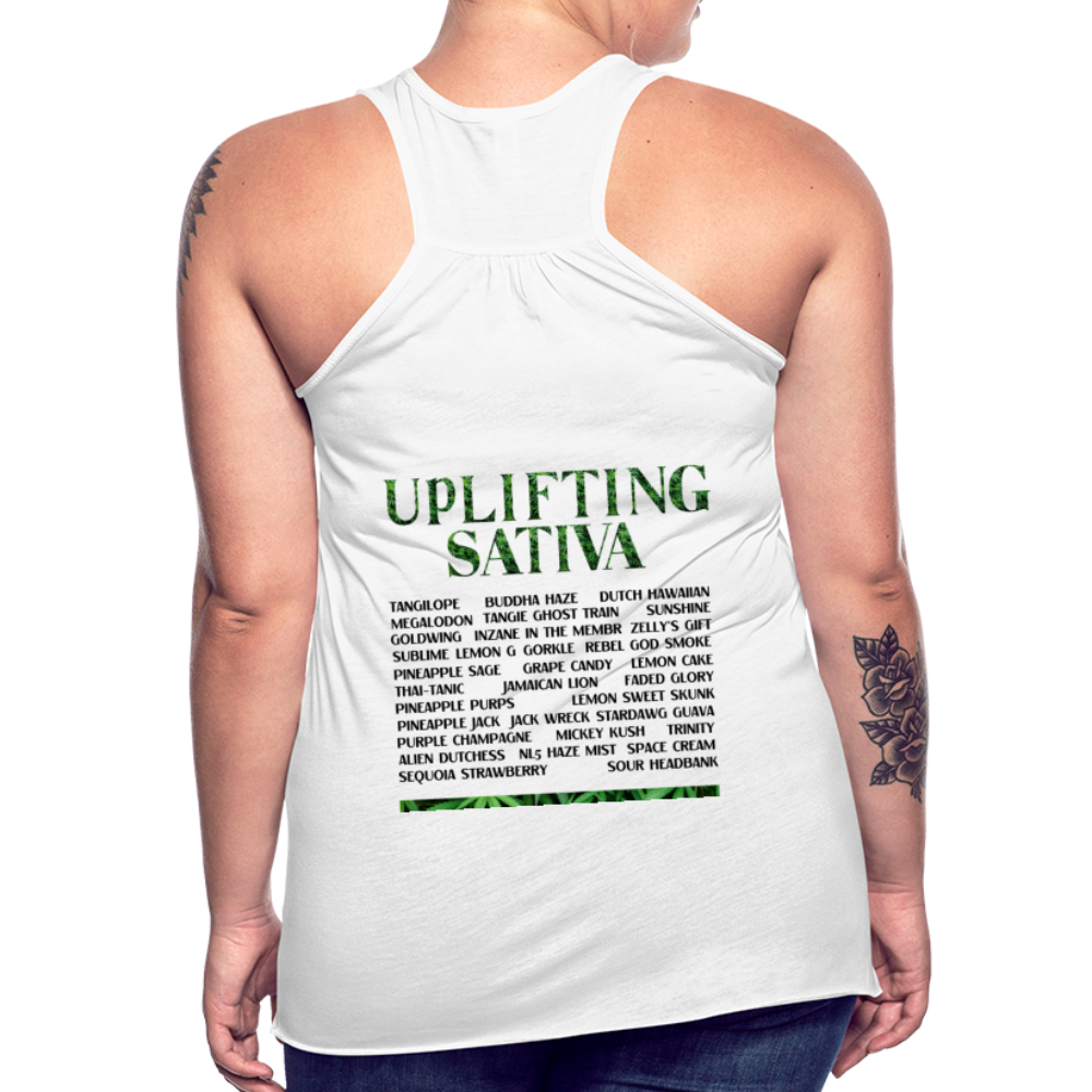 Women's Flowy Tank Top by Bella - white