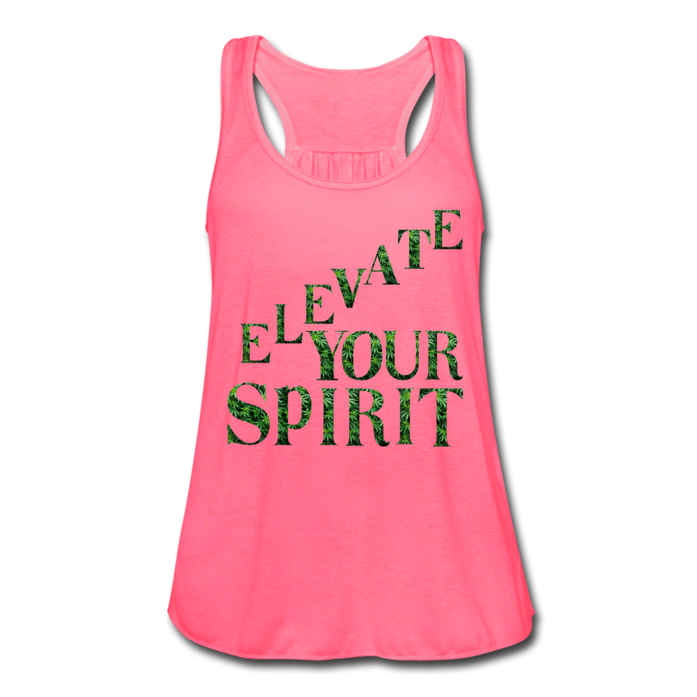 Women's Flowy Tank Top by Bella - neon pink