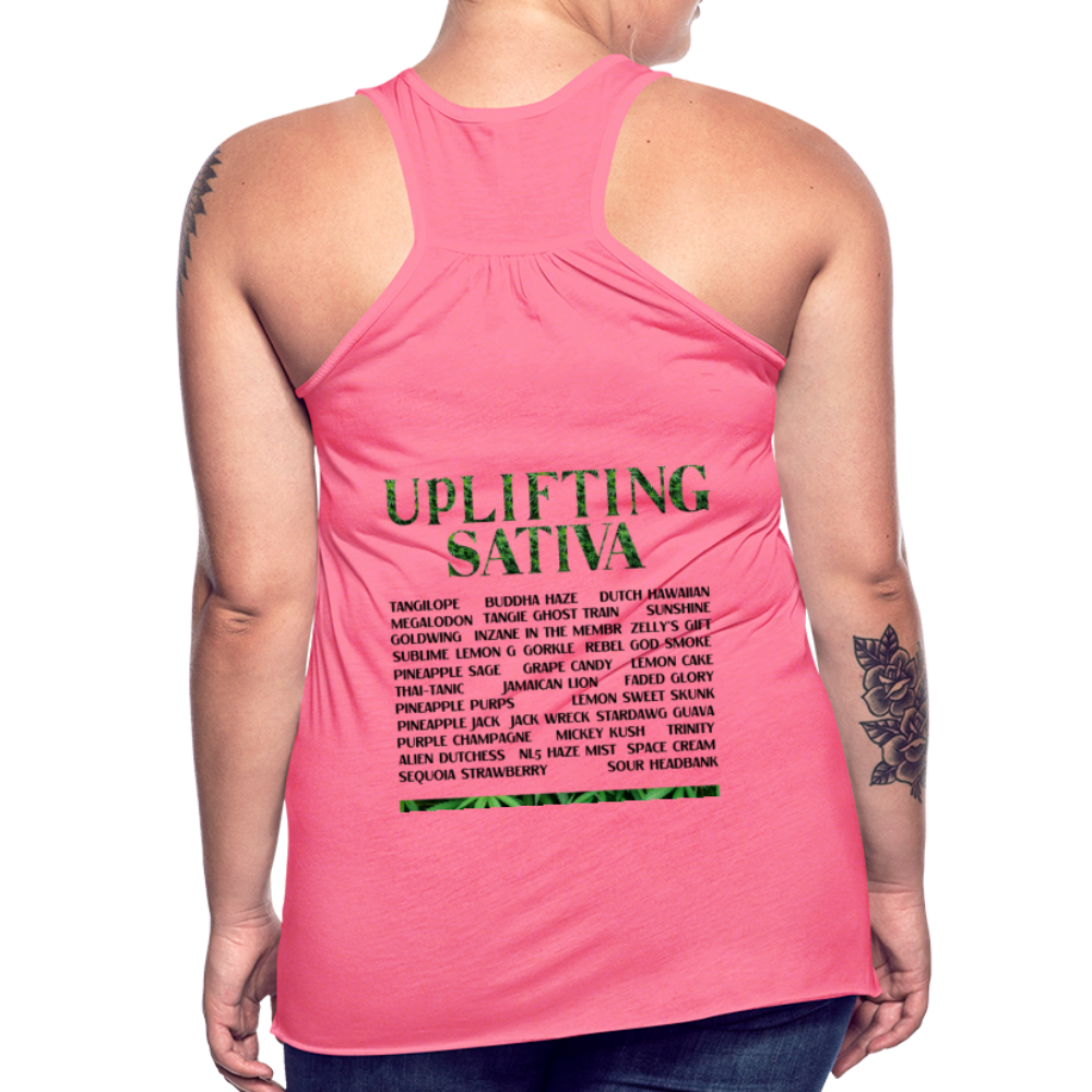 Women's Flowy Tank Top by Bella - neon pink
