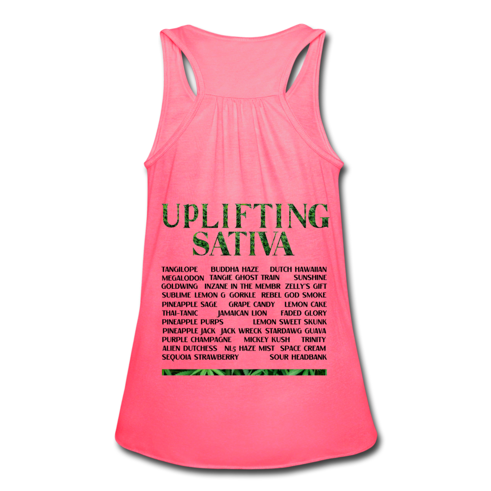 Women's Flowy Tank Top by Bella - neon pink