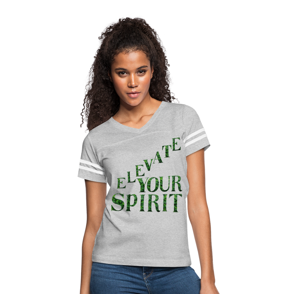 Women’s Vintage Sport T-Shirt - heather gray/white
