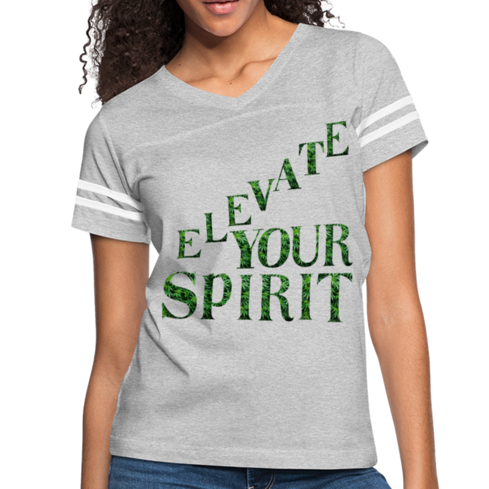 Women’s Vintage Sport T-Shirt - heather gray/white