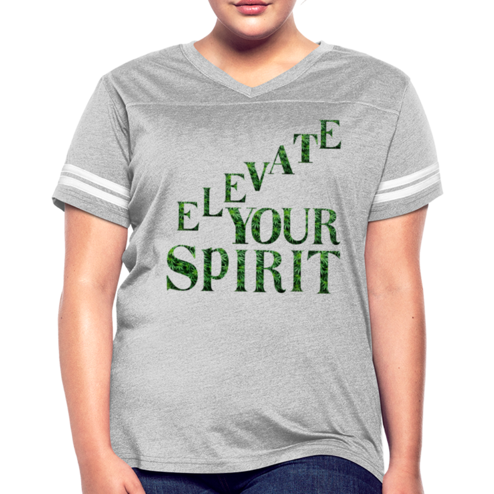 Women’s Vintage Sport T-Shirt - heather gray/white