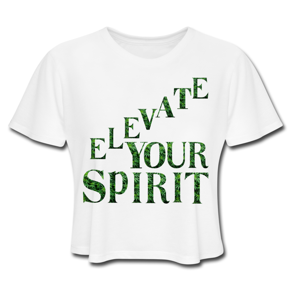 Women's Cropped T-Shirt - white